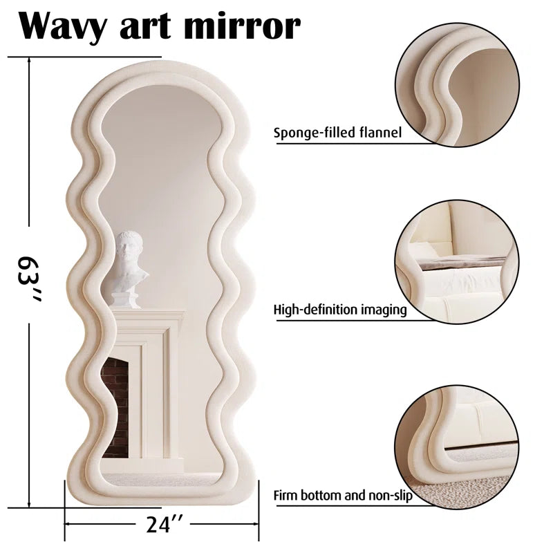 Fabric Wavy Mirror