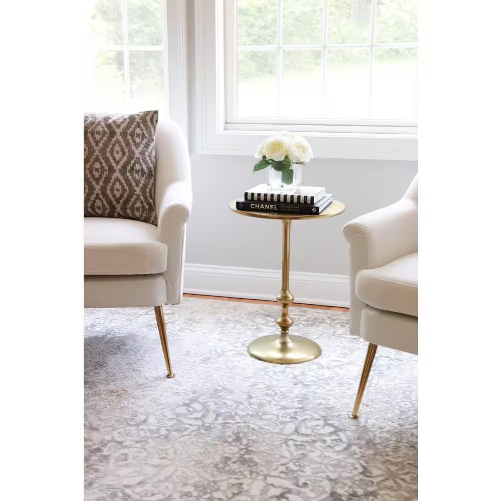 Hydra Antique Brass Side Table