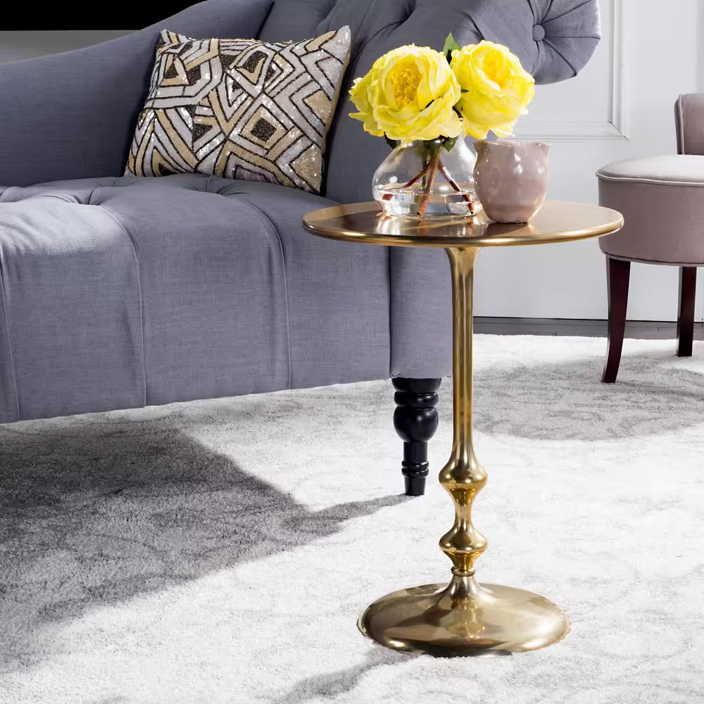 Hydra Antique Brass Side Table