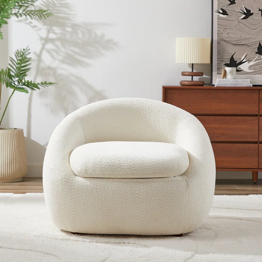 Kaeya 34.2”Wide Boucle Upholstered Armchair