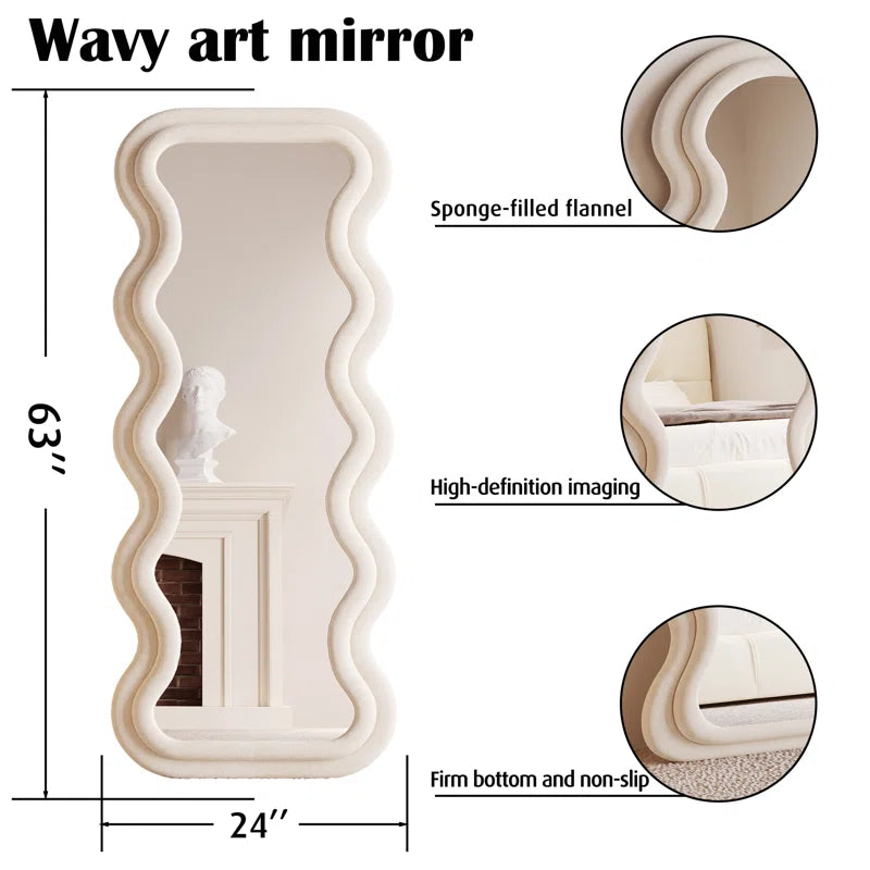 Benites Wavy Mirror Full Length Mirror