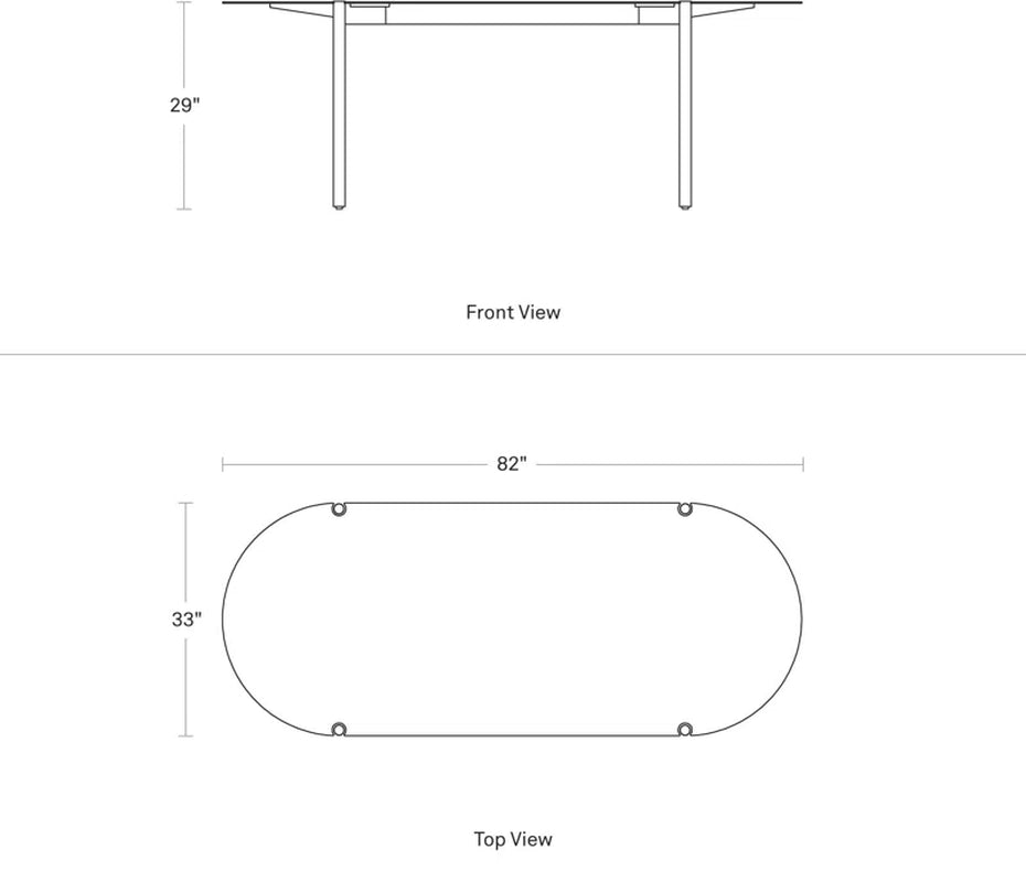 Comeuppance 82" Dining Table